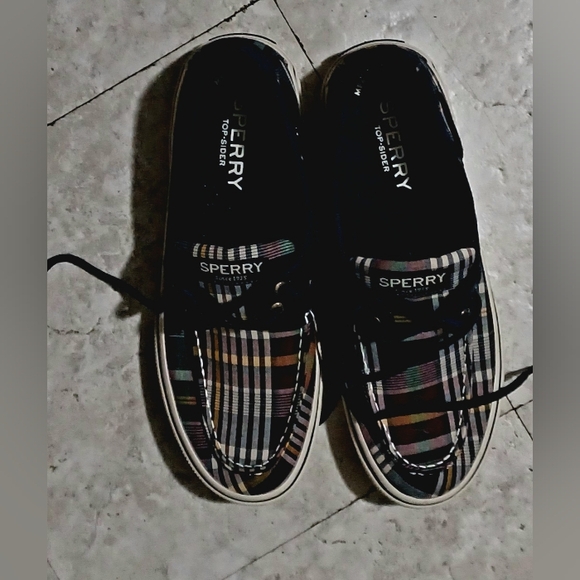 Sperry Men's Multicolor Plaid Boat Shoes - Picture 1 of 6
